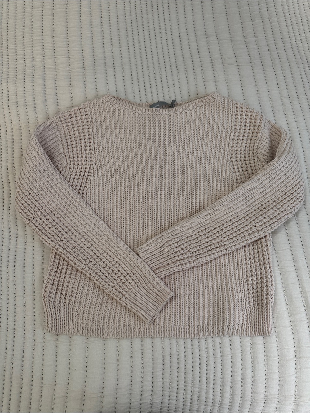 Vince Scoop-Neck Knit Sweater - Light Beige